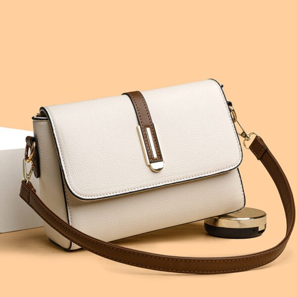 Small Square Leather Cross Body Women's Bag - Image 4
