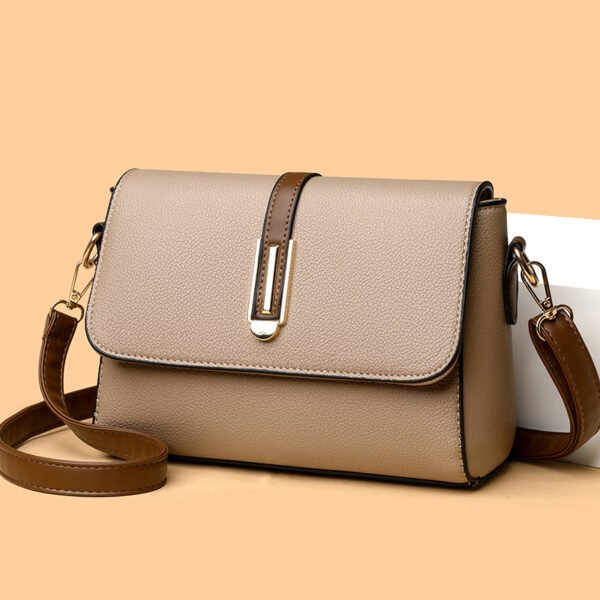 Small Square Leather Cross Body Women's Bag - Image 3