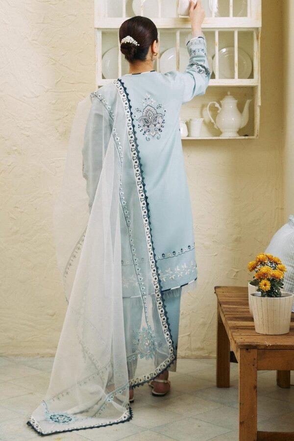 Article#3 3pcs Women's Unstitched Lawn Embroidered suit - Image 2
