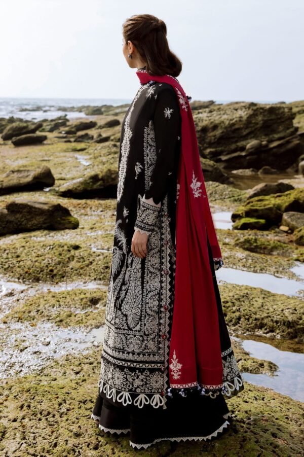 Article#4 3pcs Women's Unstitched Lawn Embroidered suit - Image 2